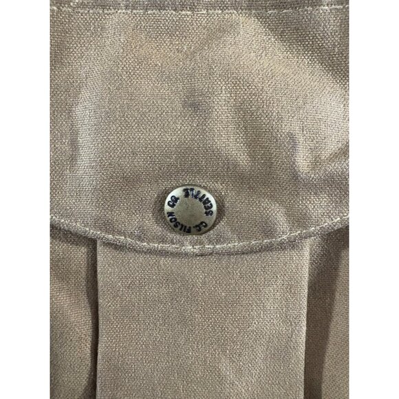 FILSON style 66 Waxed Stand Up Tin Cloth Hunting Jacket Size 48 2XL Vintage 80s - Picture 4 of 8